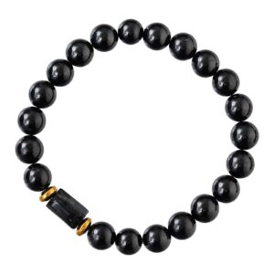 Black Tourmaline Bracelet for Women Men's Gifts - Protection Healing Crystal Bracelet - 8mm Gemstone Beaded Adjustable